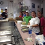 Mission Team working in Kitchen