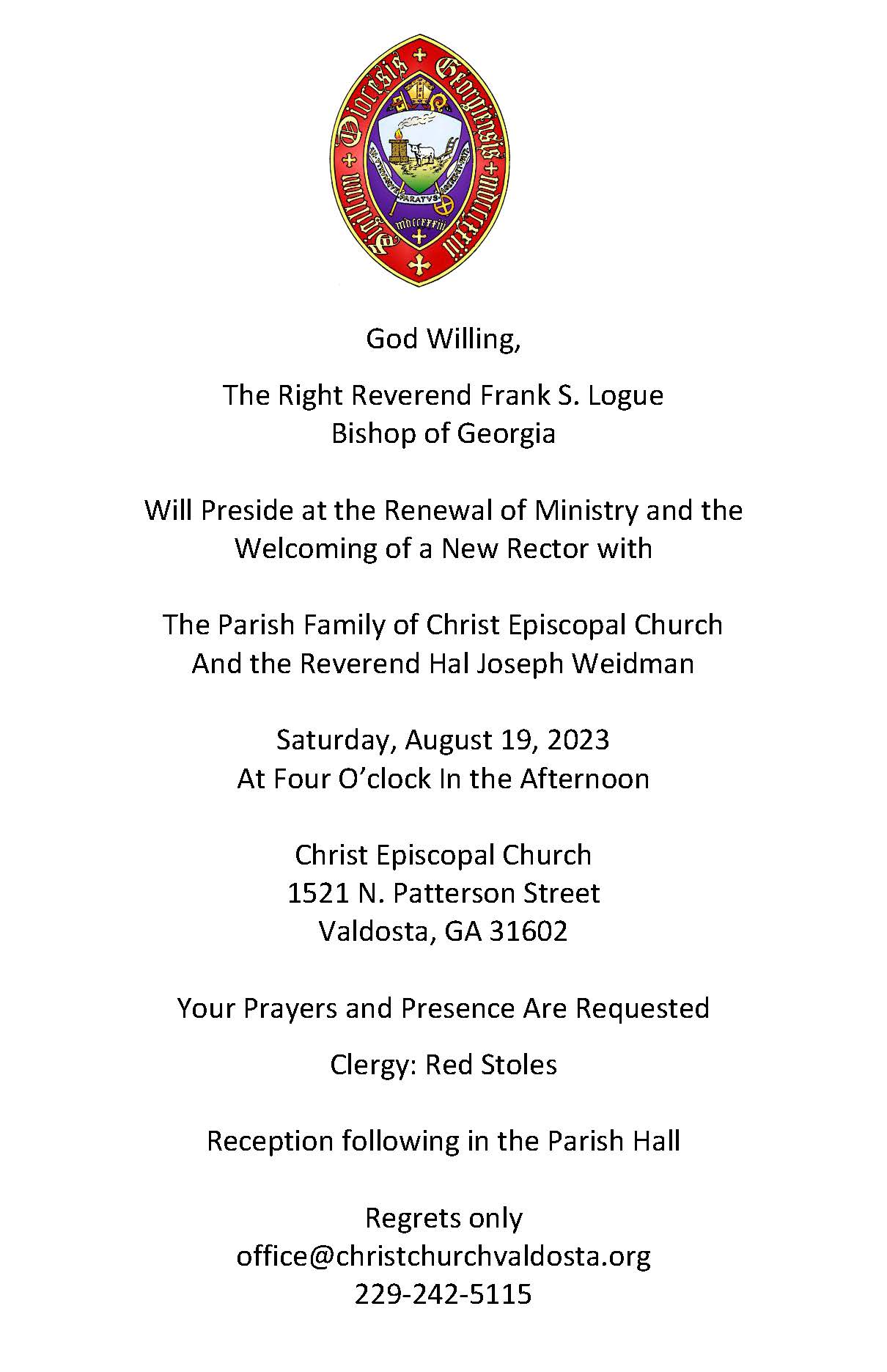 New Ministry Invitation- Half